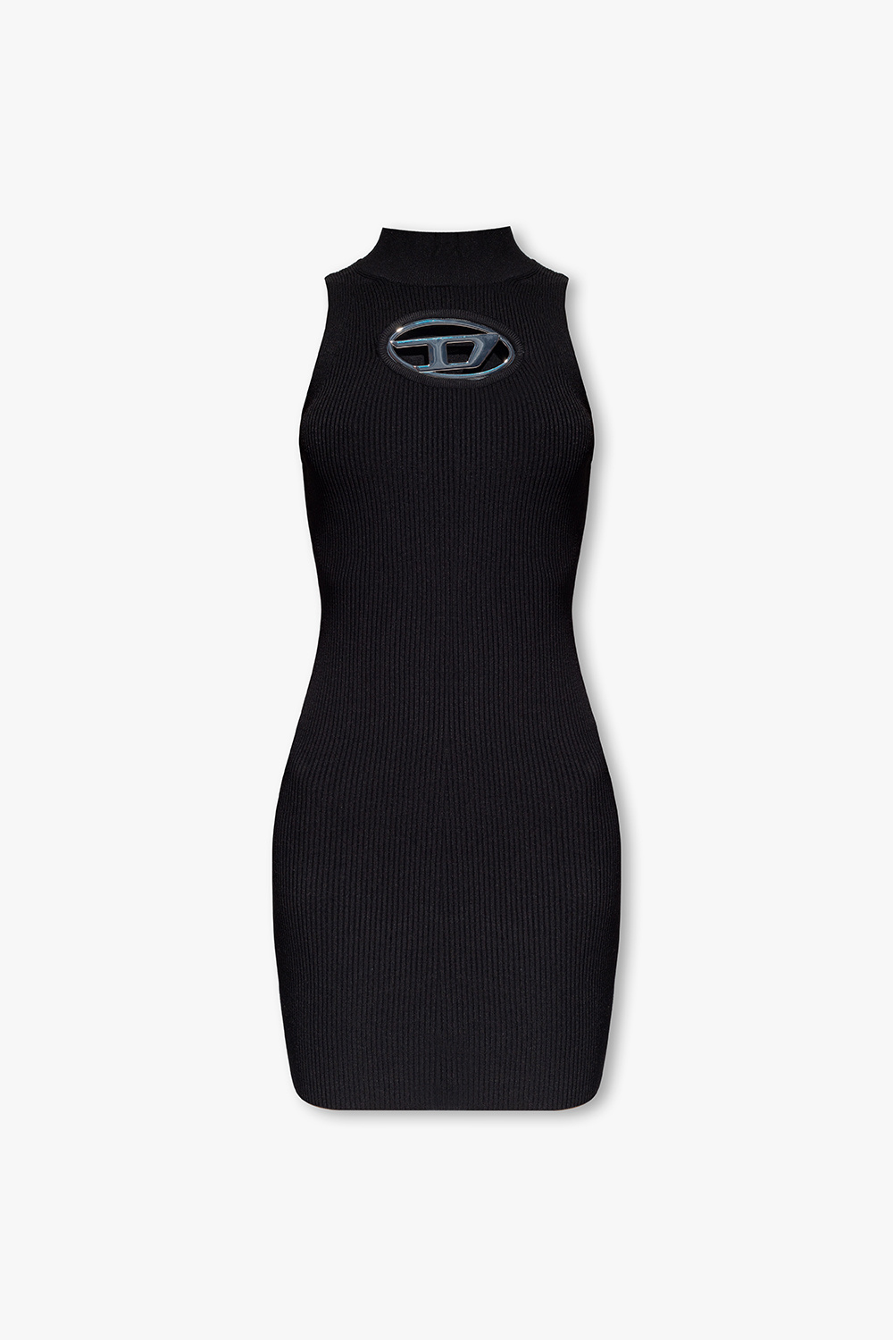 ワンピース Diesel Mini Abito M-Onervax Women's Short turtleneck dress in ribbed knit | Red | Diesel